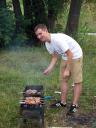 Лёха весь вечер на мясе :)