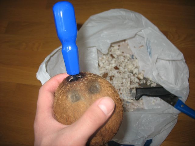 Удаляем мякоть